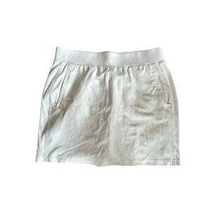 Talbots White Athletic Skort Built In Shorts MP Golf Tennis Sporty Preppy Summer